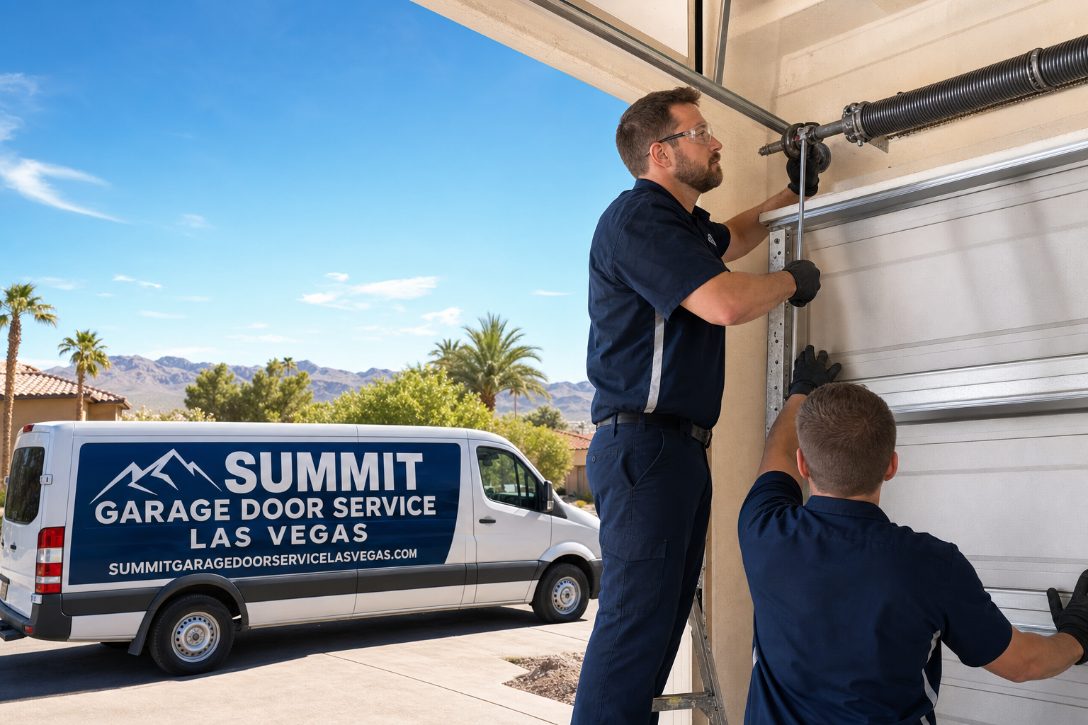 Summit Garage Door Service Las Vegas at work